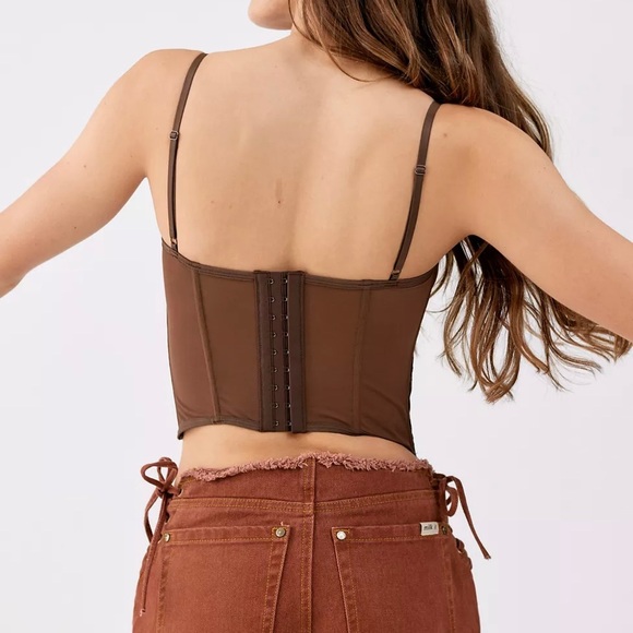 Out From Under Modern Love Corset in Brown - Picture 4 of 6